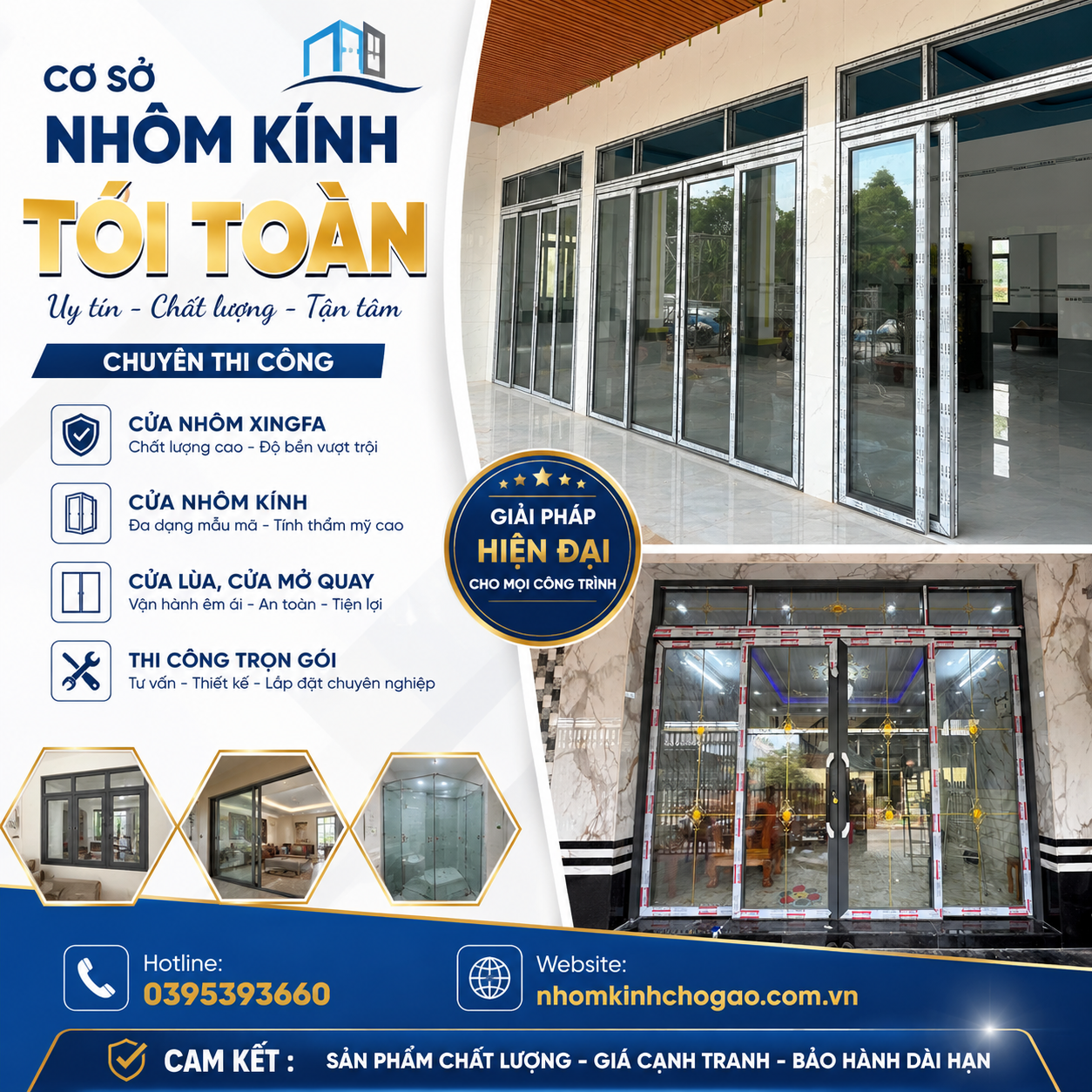 cửa nhôm kính Tiền Giang